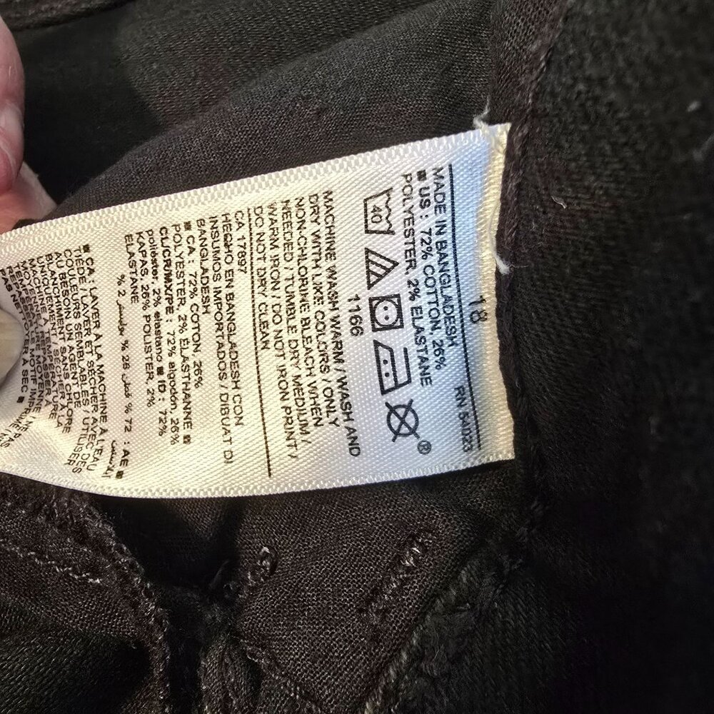 Old Navy Womens Black Flare Jeans NWT Mid-Rise Stretch Size 18 JJ3856 - Picture 6 of 11